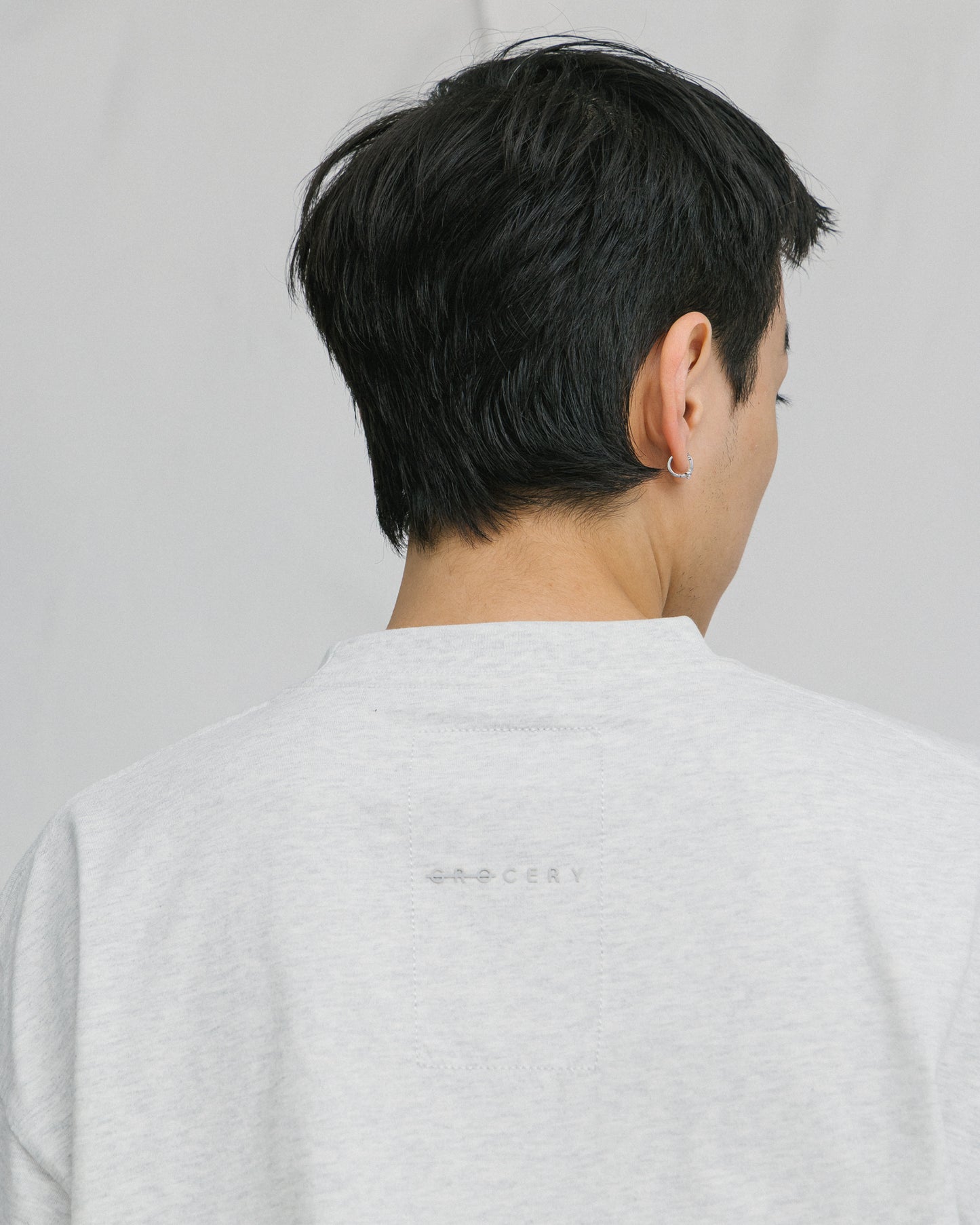 GROCERY BASIC BOXY TEE/ HEATHER GREY