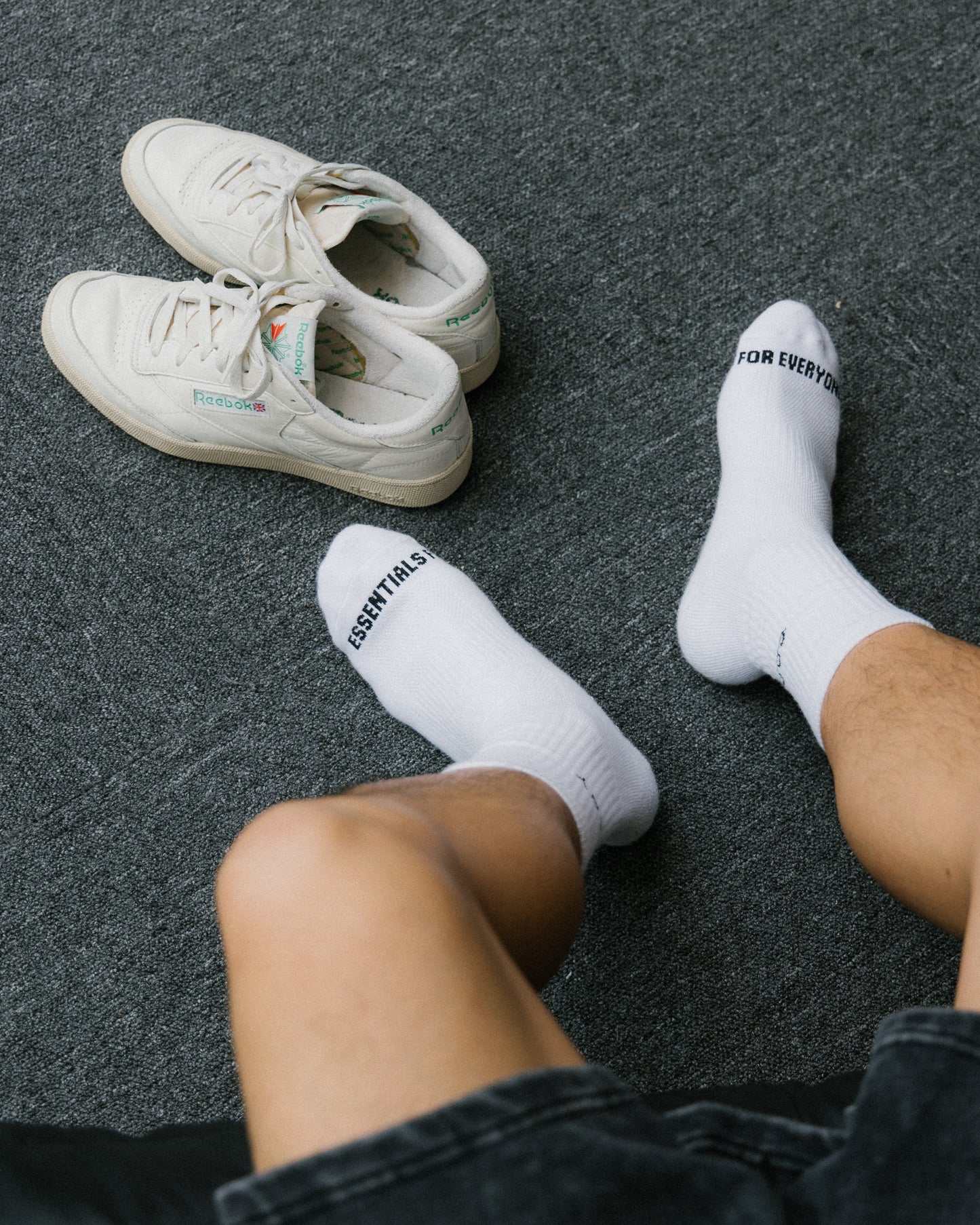 GROCERY ESSENTIALS RIBBED SOCKS PACK/ WHITE