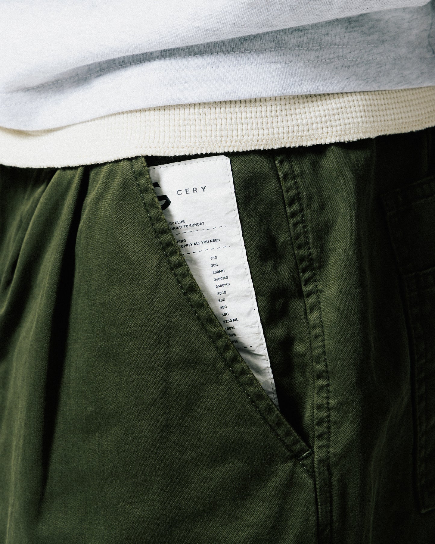 GROCERY WASHED CHINO SHORTS/ OLIVE