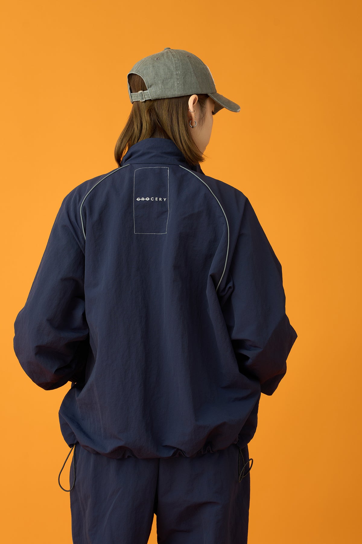 GROCERY BASIC TRACK JACKET/ NAVY