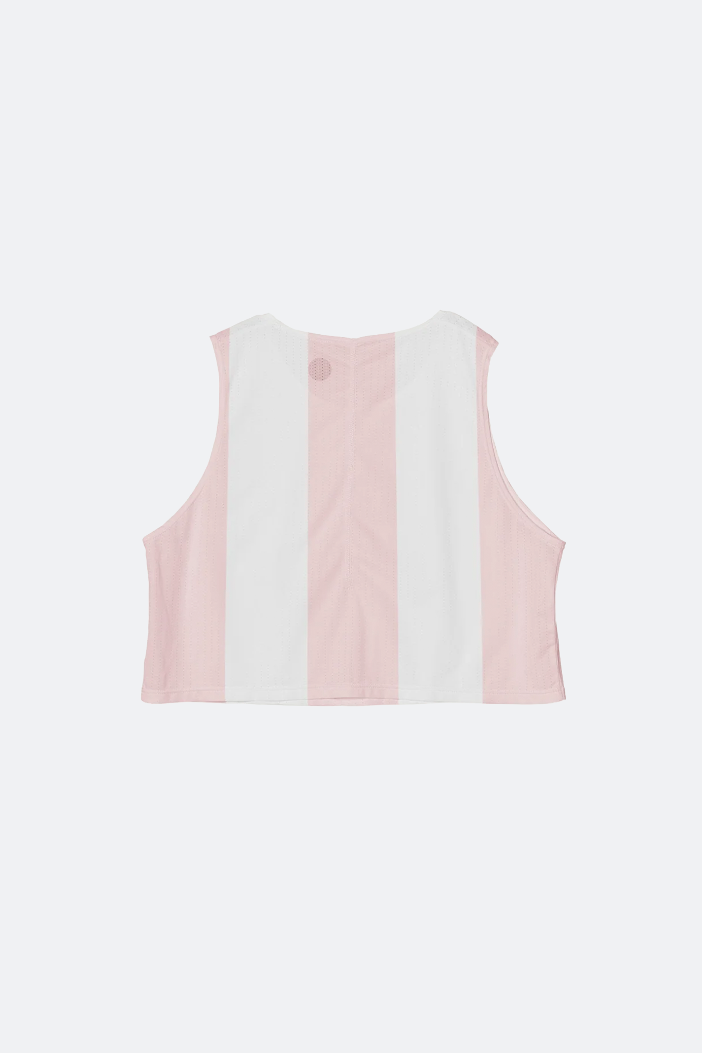 PARTICIPATION DISTANCE RUNNER PINK STRIPE CROP SINGLET