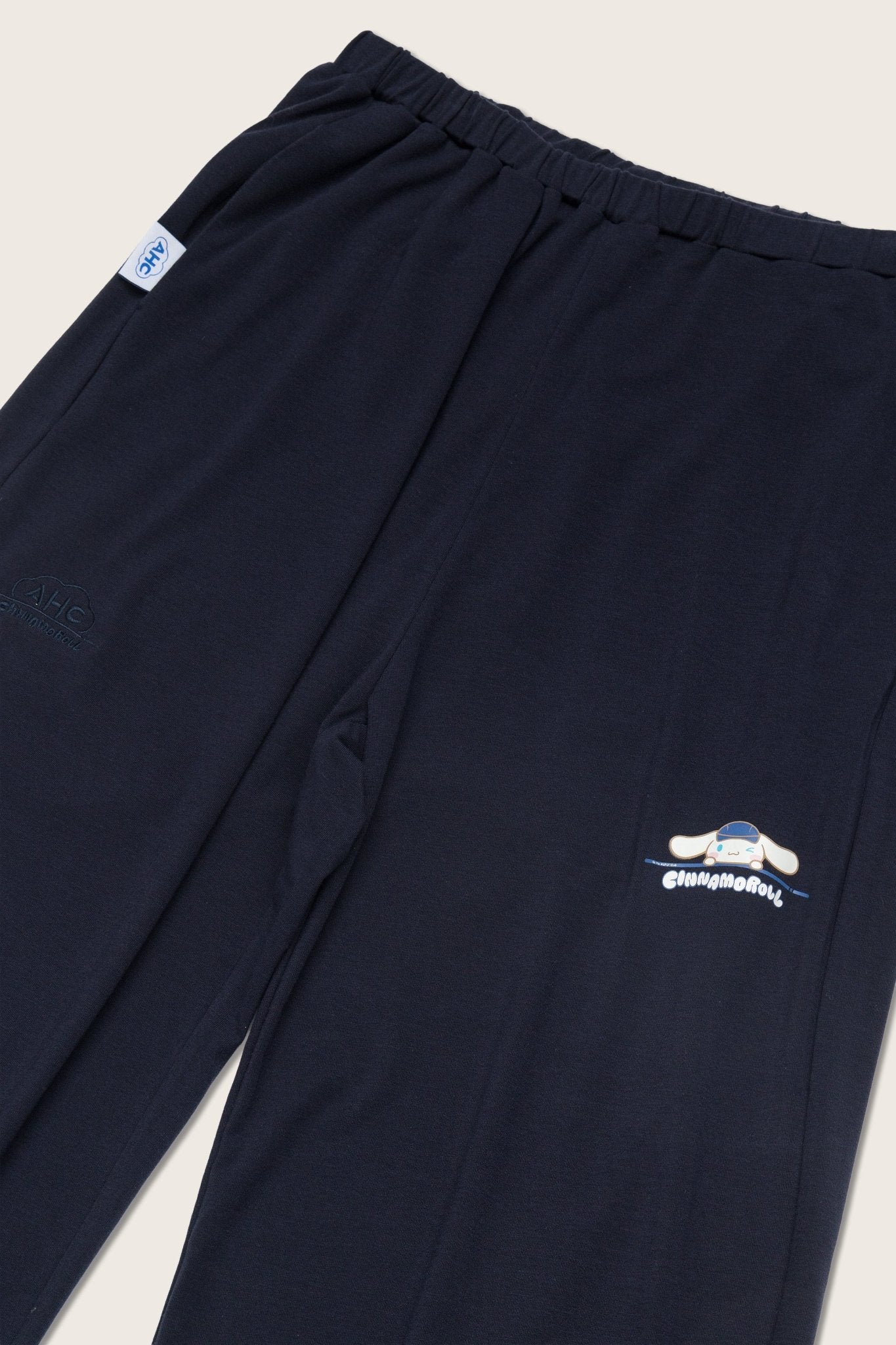 Aim Higher Club ♥ Cinnamoroll On The Bar Wide Comfy Pants/ Navy - GROGROCERY