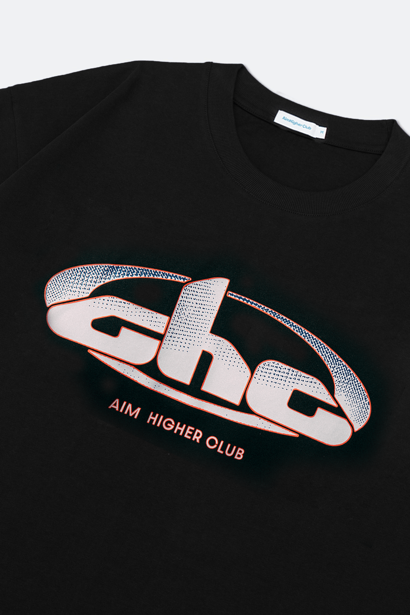 Aim Higher Club Track Retro Logo Tee/ Black - GROGROCERY
