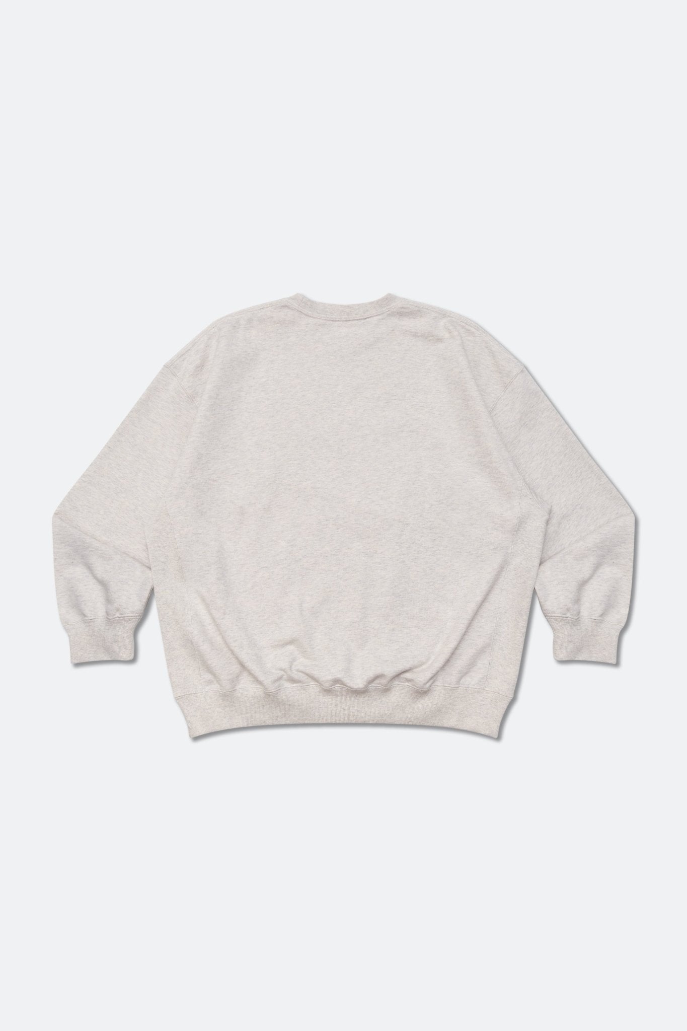 Aim Higher Club Unisex College Badge Crewneck Sweatshirt/ Oat - GROGROCERY