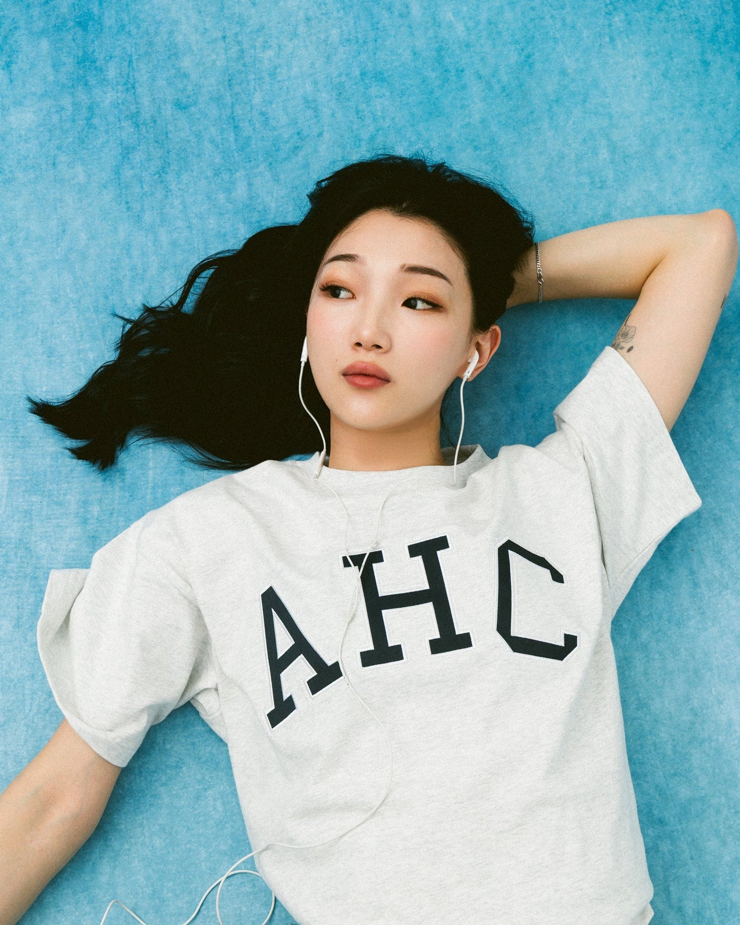 Aim Higher Club Unisex College Tee/ Flecking Grey - GROGROCERY