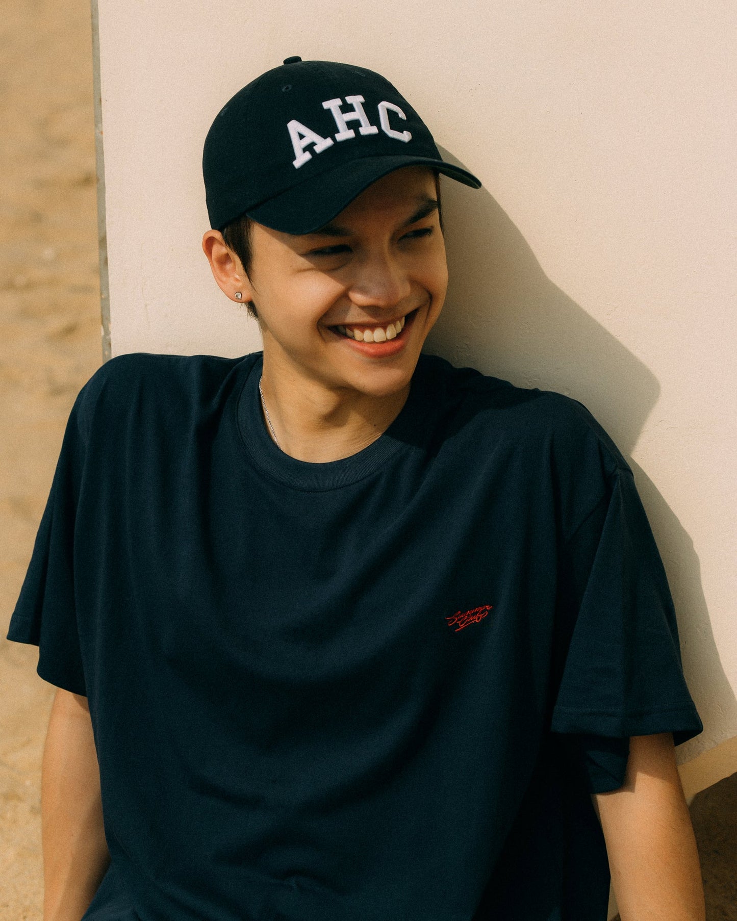 AIM HIGHER CLUB X IMAGINARY MECHANIC SUMMER CLUB UNISEX LOGO TEE/ NAVY - GROGROCERY