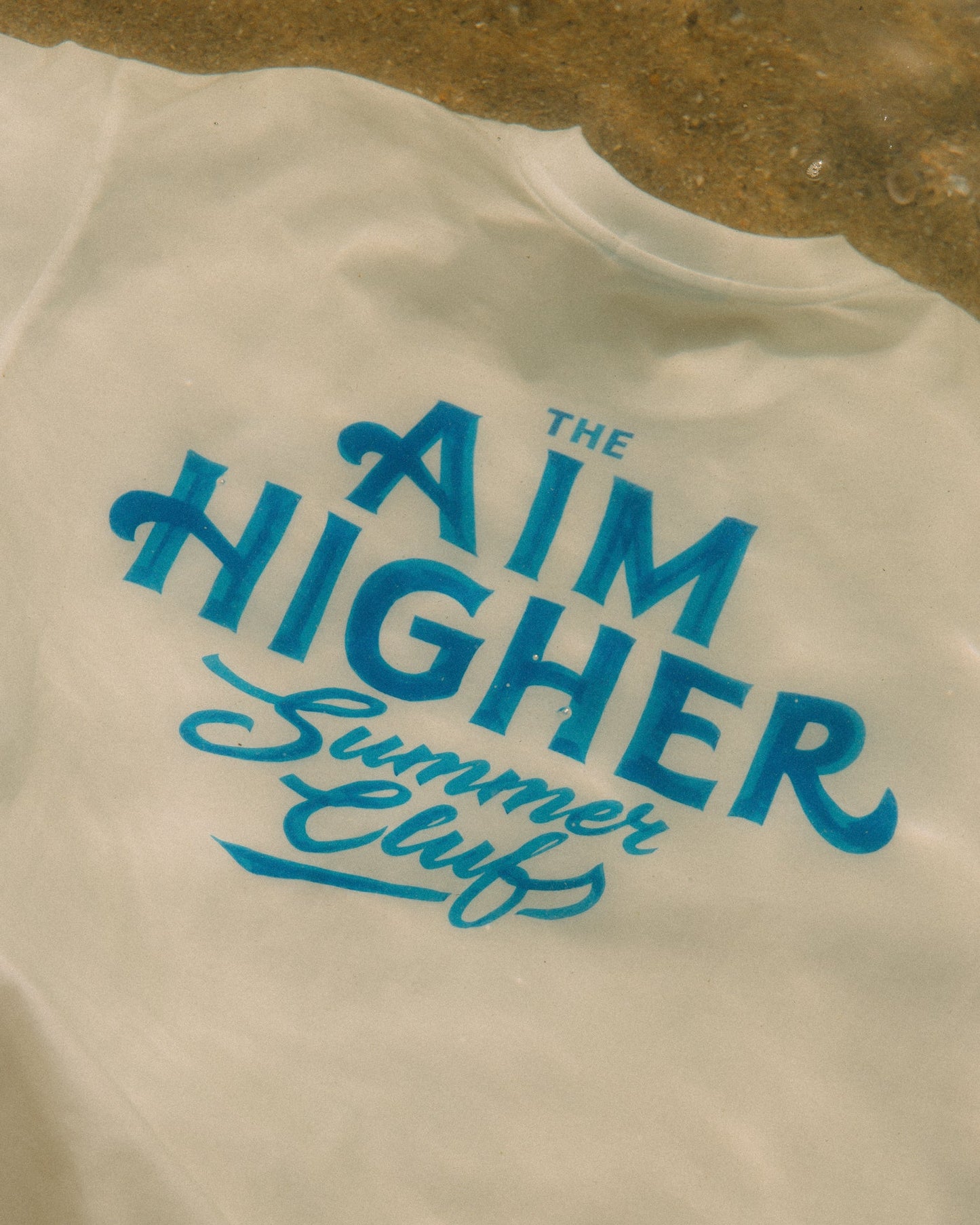 AIM HIGHER CLUB X IMAGINARY MECHANIC SUMMER CLUB UNISEX LOGO TEE/ WHITE - GROGROCERY