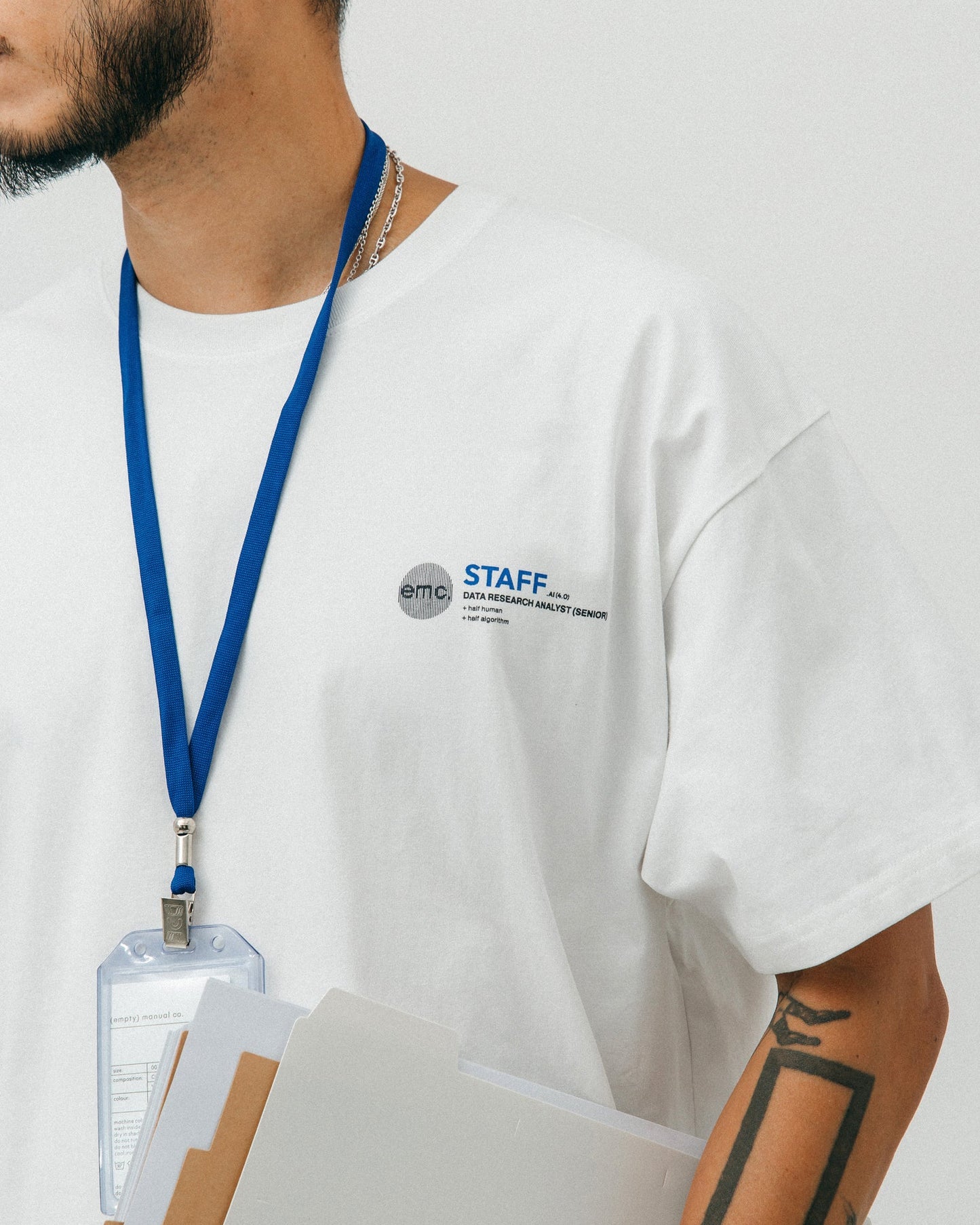 (empty) manual co. human cost tee - ALGORITHM - GROGROCERY