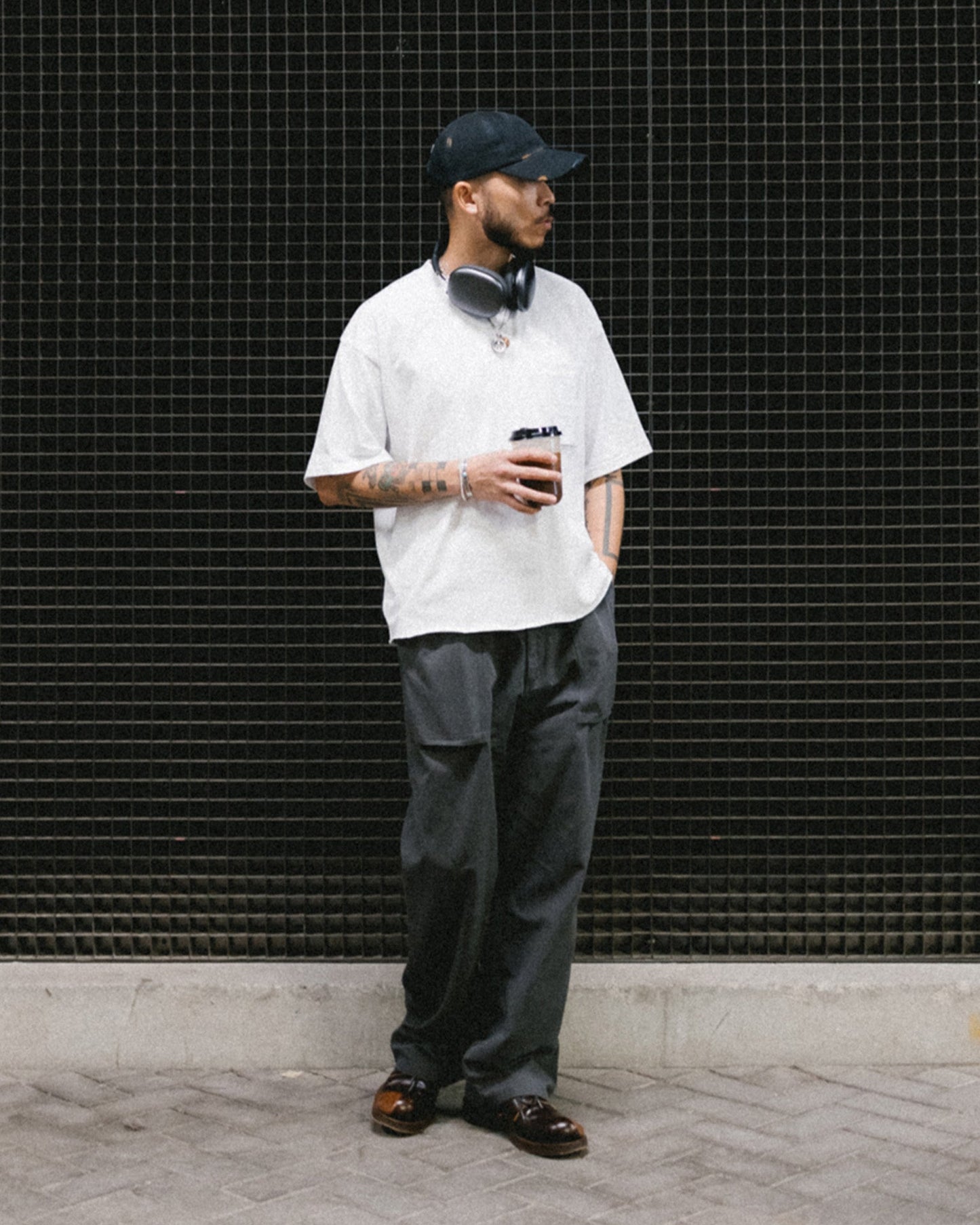 (empty) manual co. pseudo roll-up pants - GROGROCERY