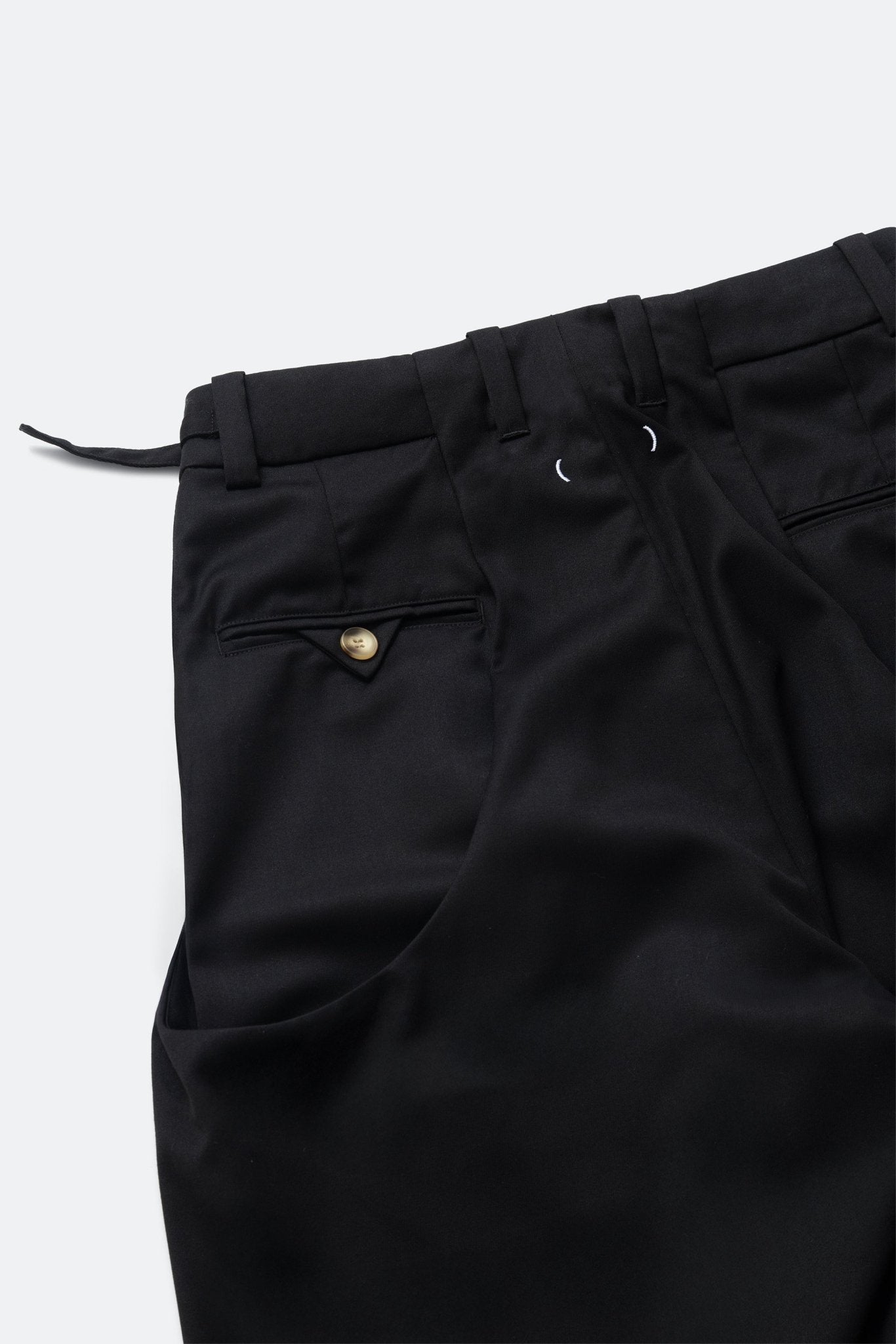 (empty) manual co. UU wide tailored pants/ mute black - GROGROCERY