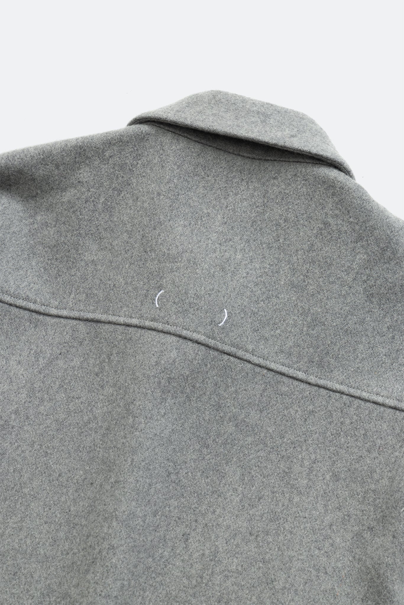 (empty) manual co. wool blend blouson jacket/ grey - GROGROCERY