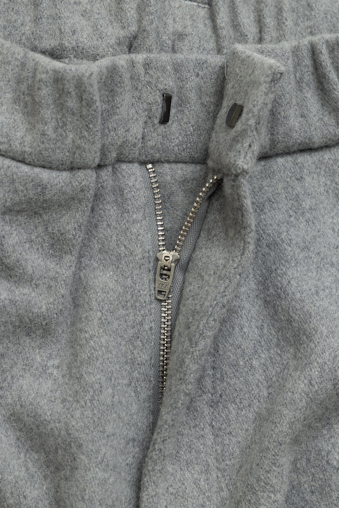 (empty) manual co. wool blend pleated pants/ grey - GROGROCERY