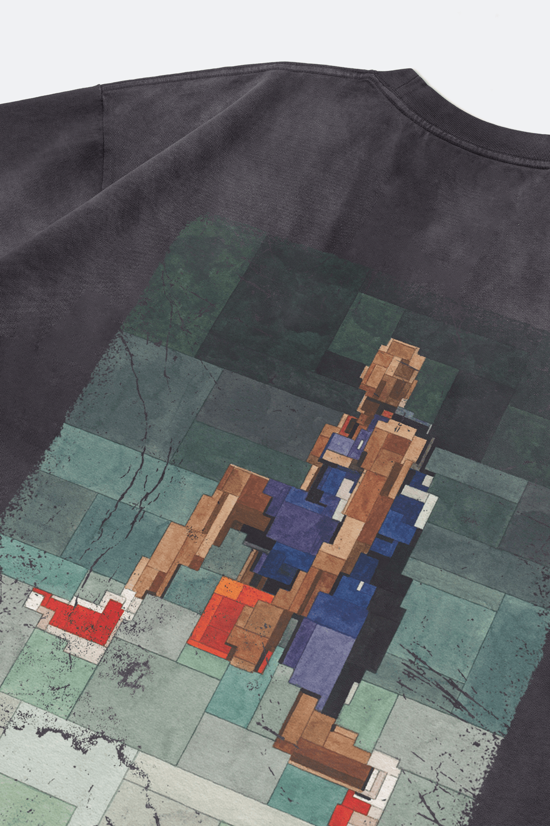 GROCERY AIR CANADA WASHED GRAPHIC TEE/ FADED GREY BY ADAM LISTER - GROGROCERY