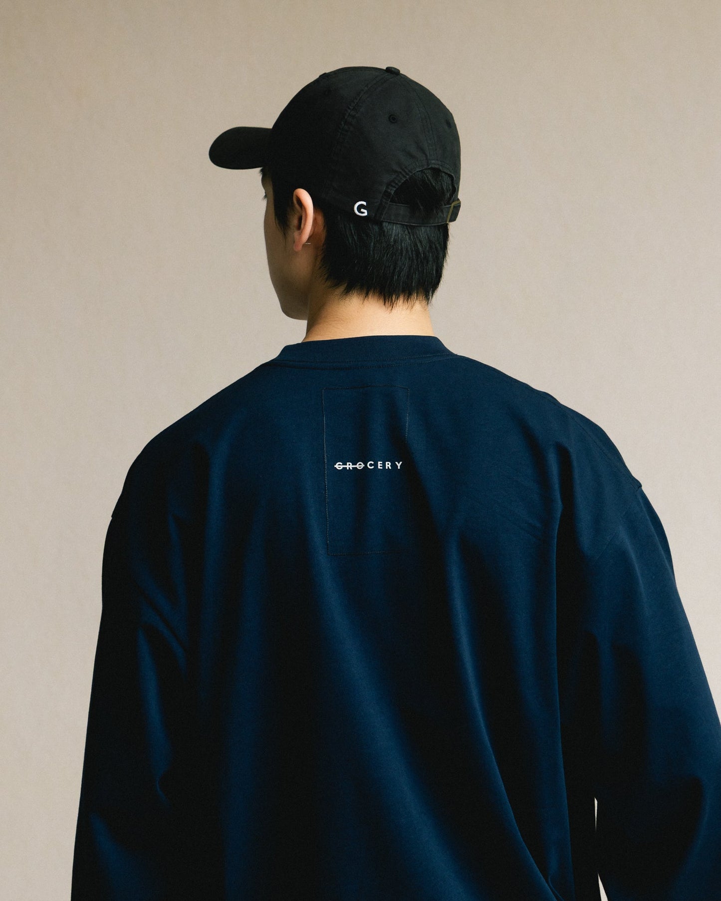 GROCERY BASIC LONG TOP/ NAVY - GROGROCERY