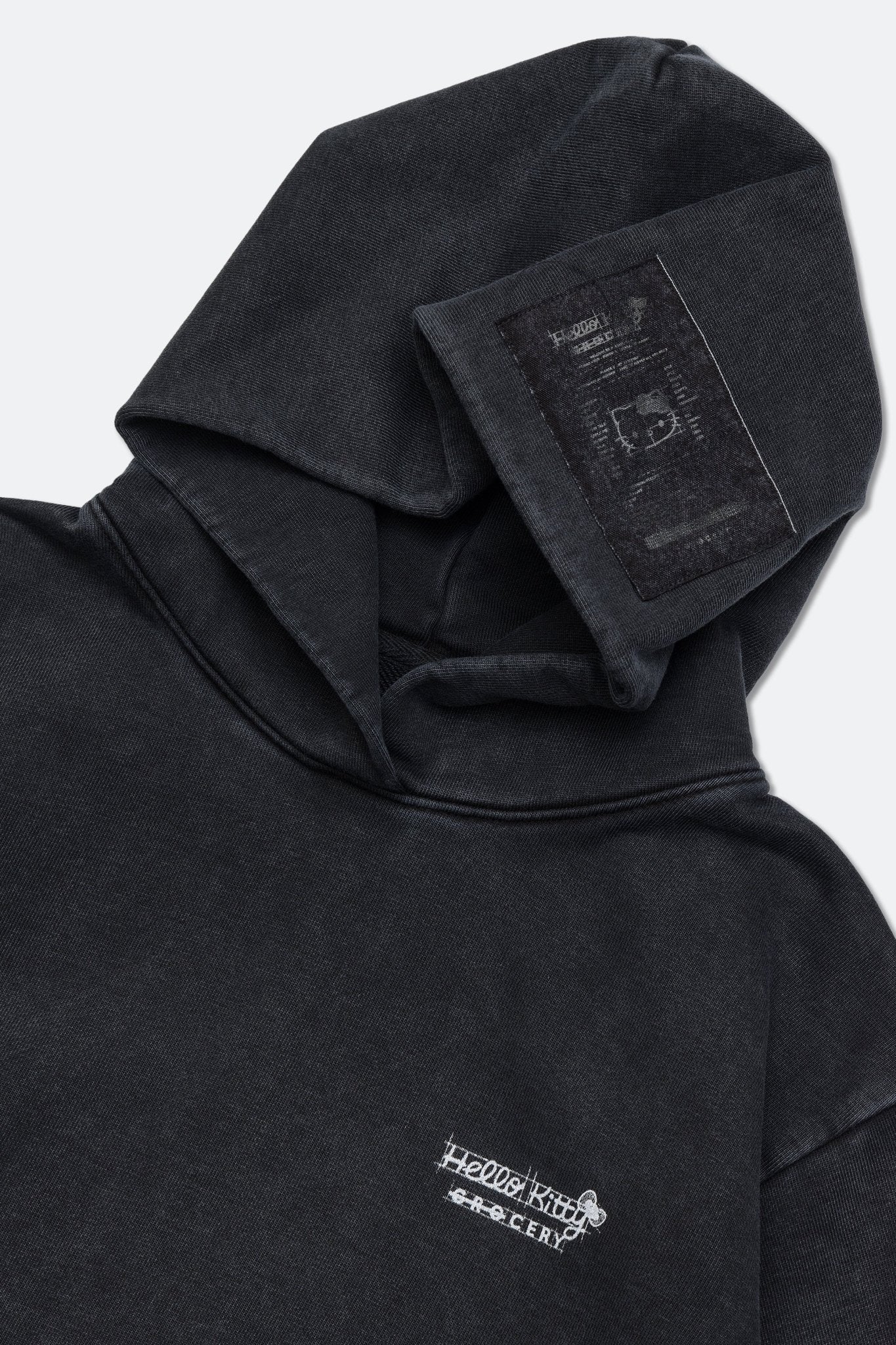 GROCERY | HELLO KITTY KIDS SKETCH KITTY WASHED GRAPHIC HOODIE/ WASHED BLACK - GROGROCERY