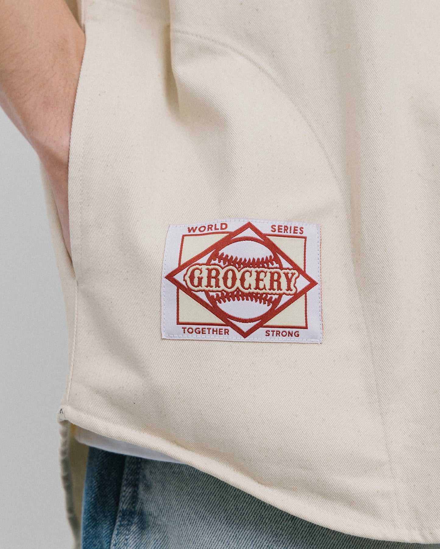 GROCERY NO.24 BASEBALL JERSEY/ IVORY - GROGROCERY
