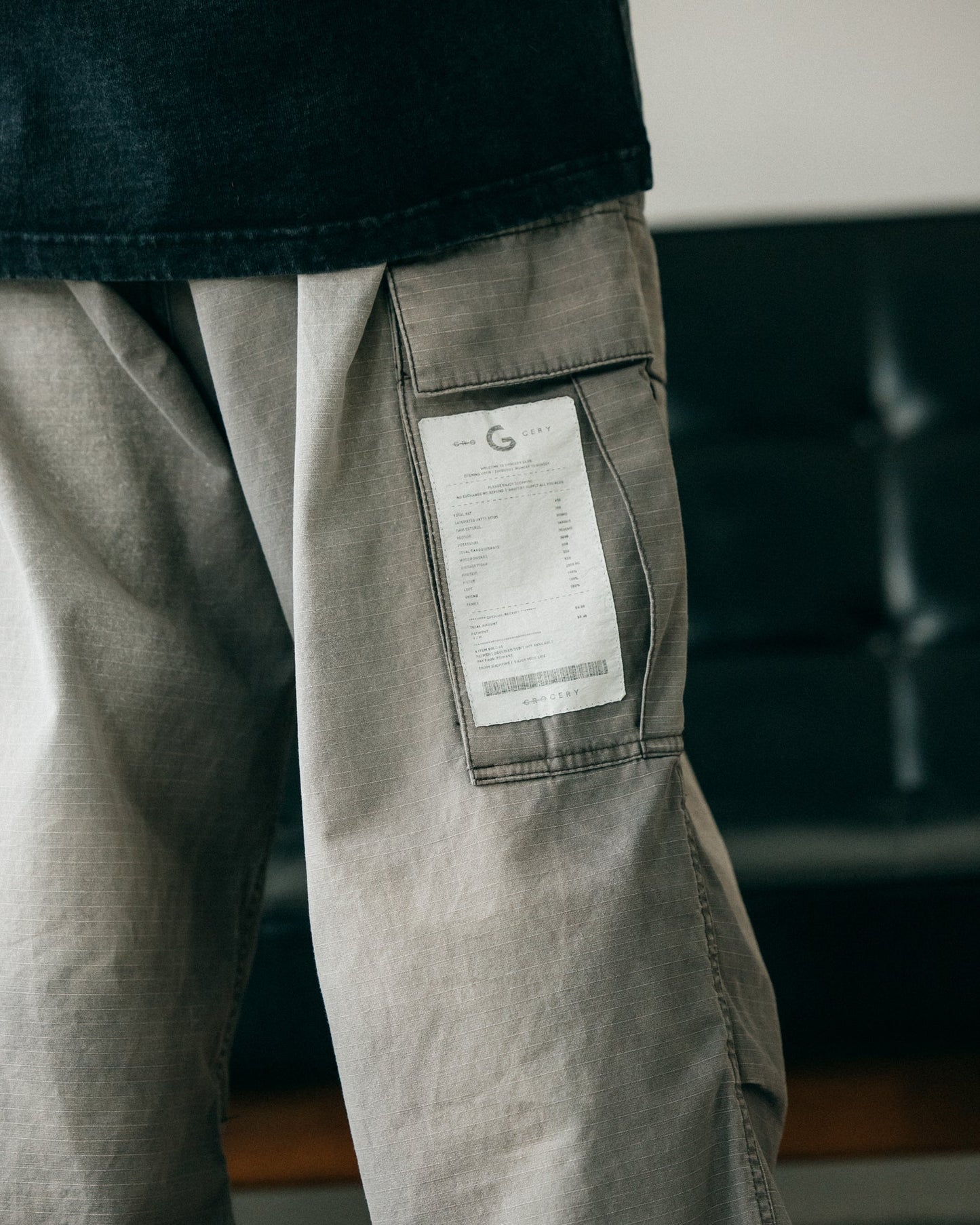 GROCERY PT-010 WASHED WIDE CARGO/ FADED GREY - GROGROCERY