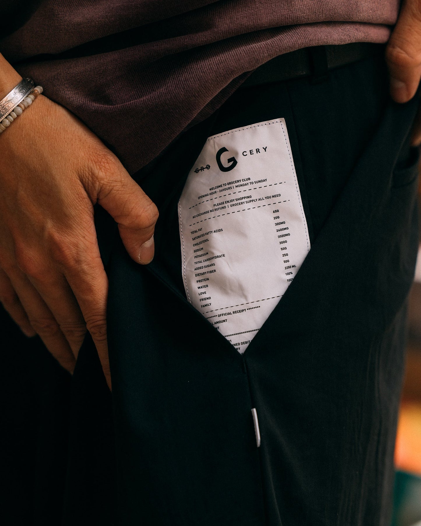 GROCERY PT - 013 PLEATED COMFY EVERYDAY PANTS/ BLACK - GROGROCERY