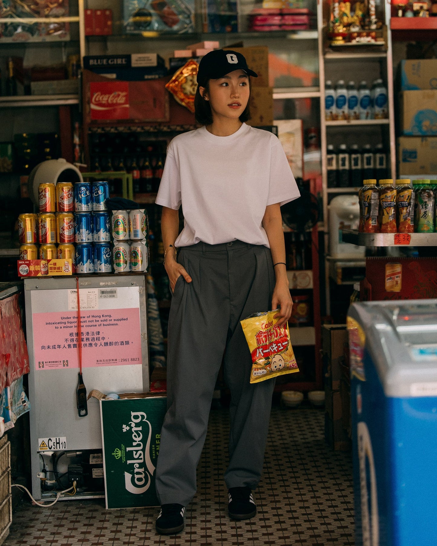 GROCERY PT - 013 PLEATED COMFY EVERYDAY PANTS/ GREY - GROGROCERY