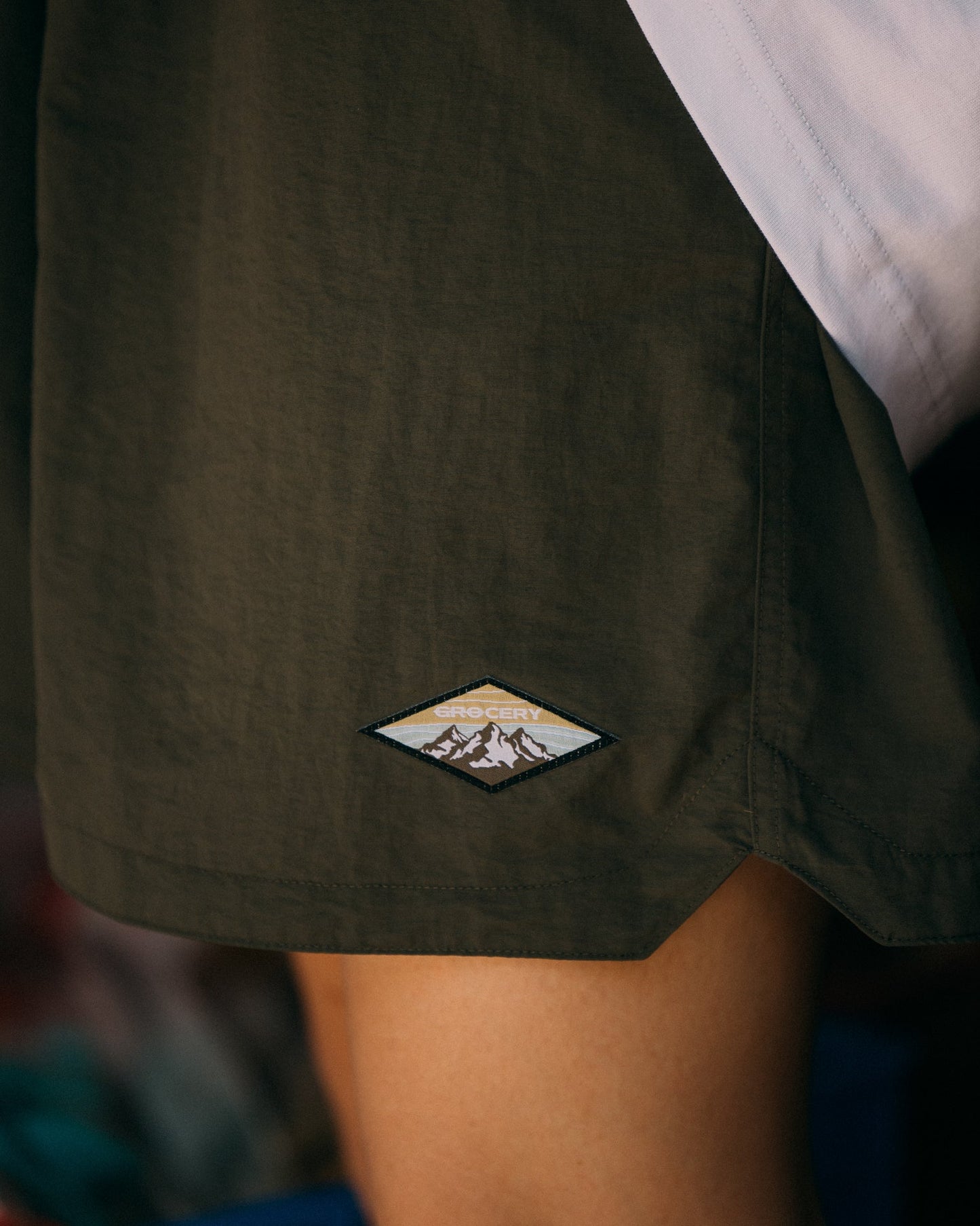 GROCERY SP - 013 DAILY NYLON SHORTS/ OLIVE - GROGROCERY