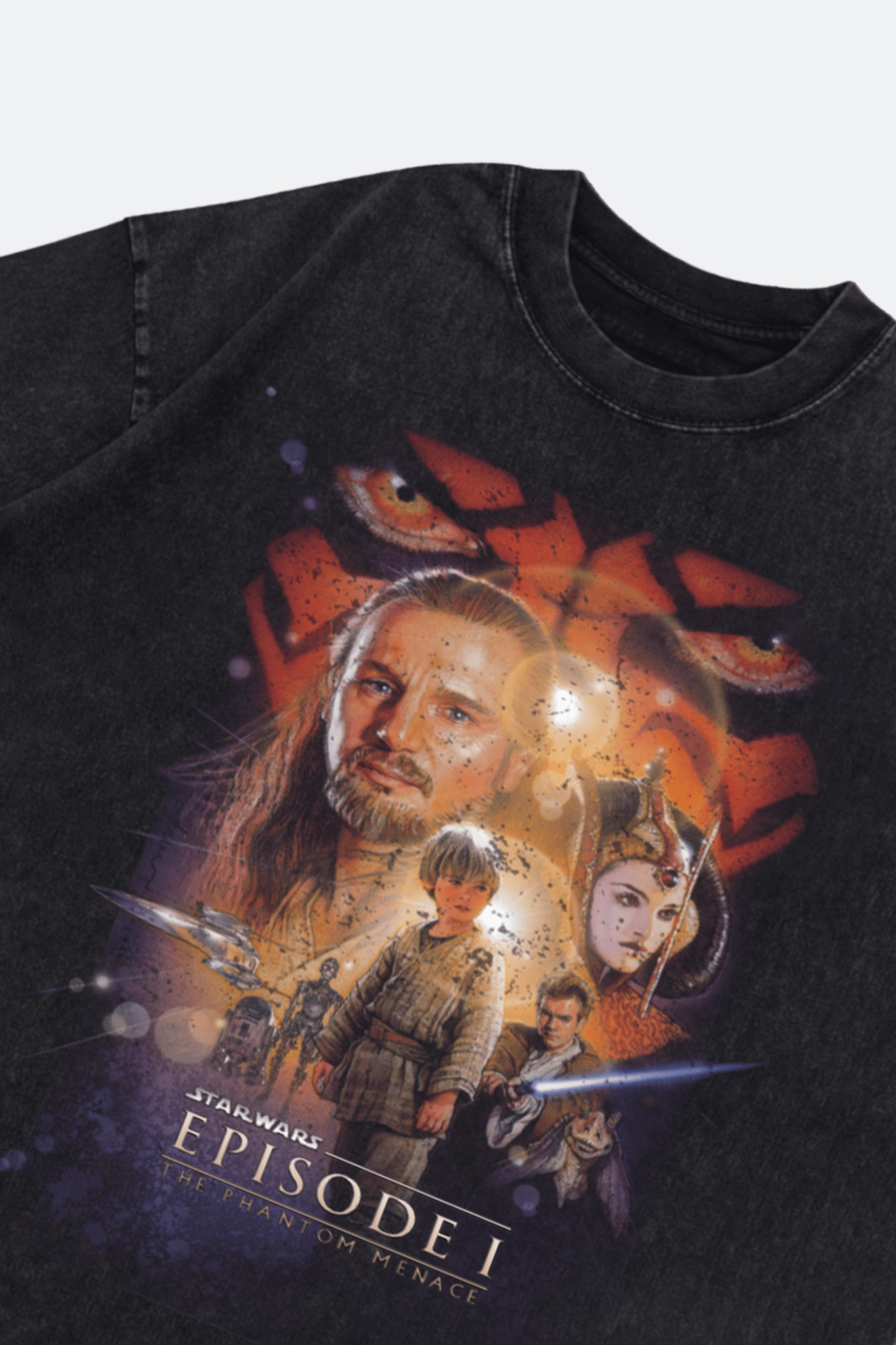 GROCERY STAR WARS THE PHANTOM MENACE 1999 POSTER WASHED INVOICE TEE/ BLACK - GROGROCERY