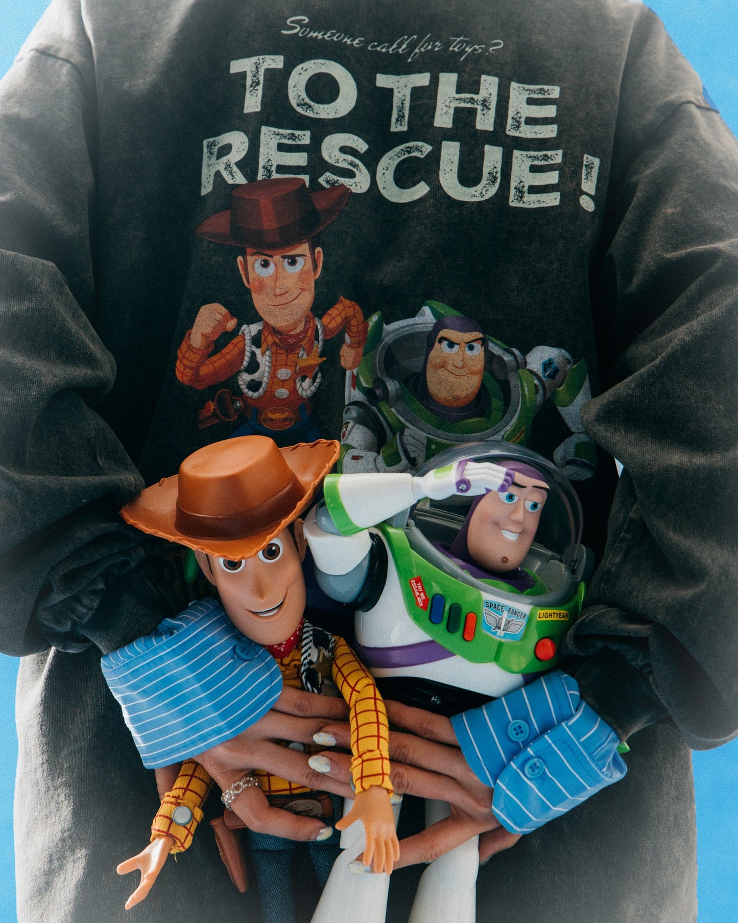 GROCERY | TARMAC | TOY STORY WASHED TO THE RESCUE LONG TOP/ WASHED STEEL BLACK - GROGROCERY