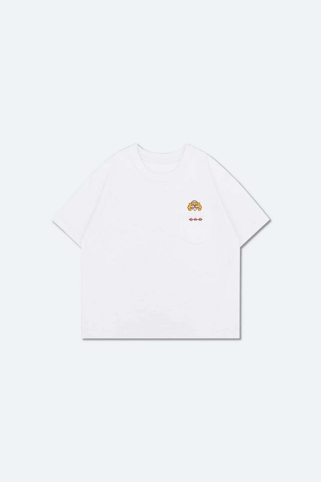 GROCERY X PP X MONSTER KIDS G HOODIE TIGER BRUCE GRAPHIC POCKET TEE/ WHITE - GROGROCERY