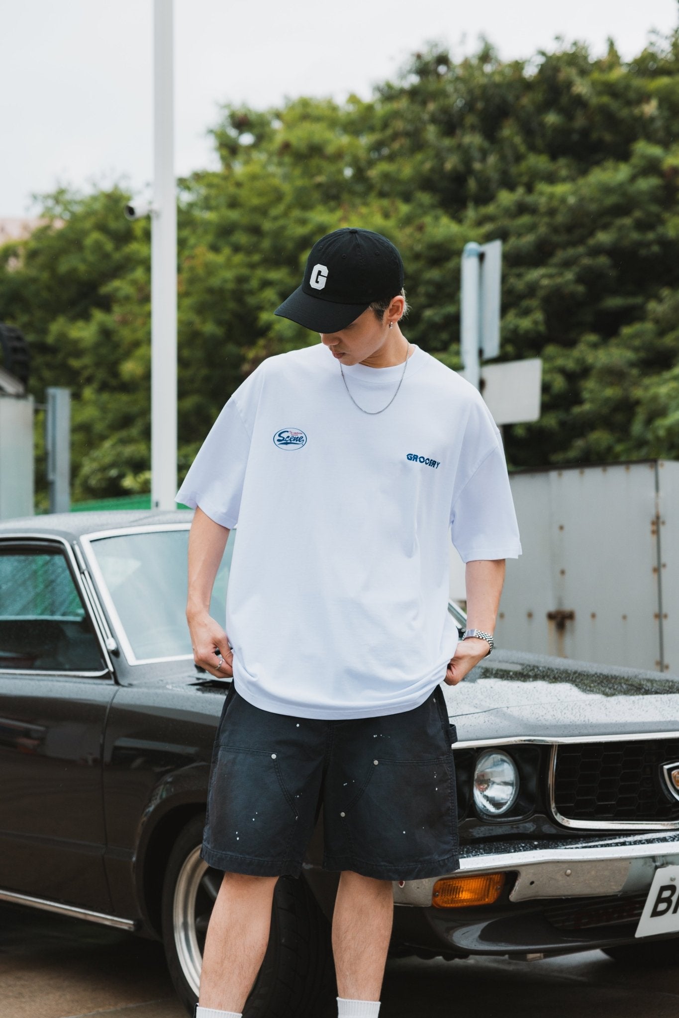 GROCERY X SCENE CLASSIC LOGO INVOICE/ WHITE - GROGROCERY