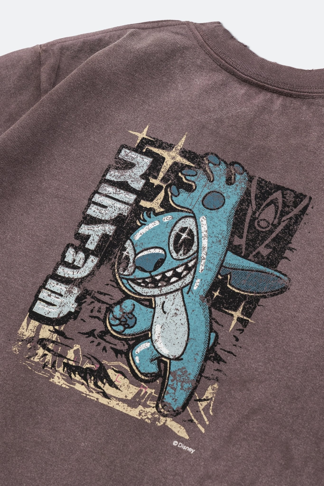 GROCERY X URDU KIDS DIRTY WASHED STITCH TEE/ FADED HELIOTROPE GREY - GROGROCERY