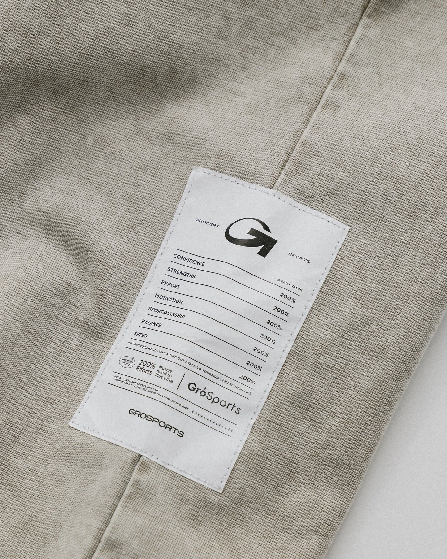 GROSPORTS WASHED ACTIVE ESSENTIALS SLEEVELESS T - SHIRT/ SAND - GROGROCERY