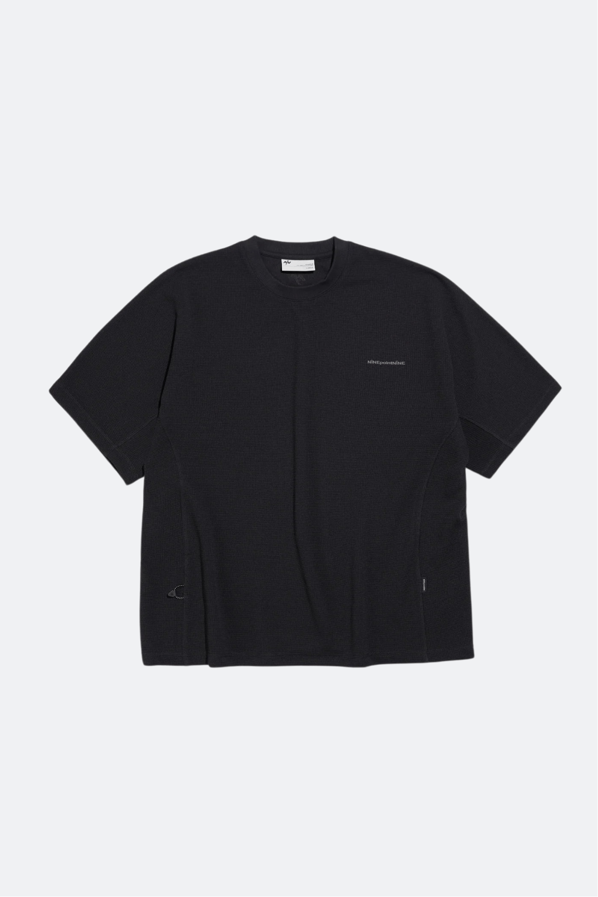 NINEpointNINE ELEMENT WAFFLE S/S TEE/ BLACK - GROGROCERY