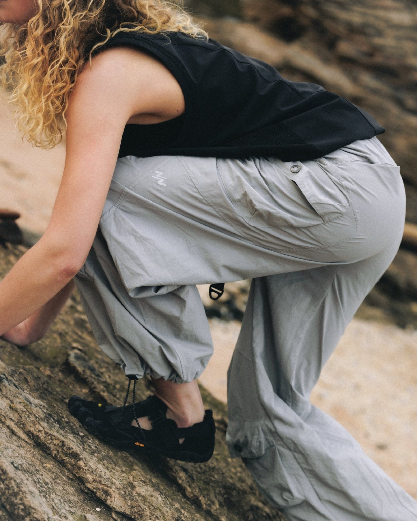 NINEpointNINE SHORELINE POCKET PANTS/ LIGHT GRAY - GROGROCERY