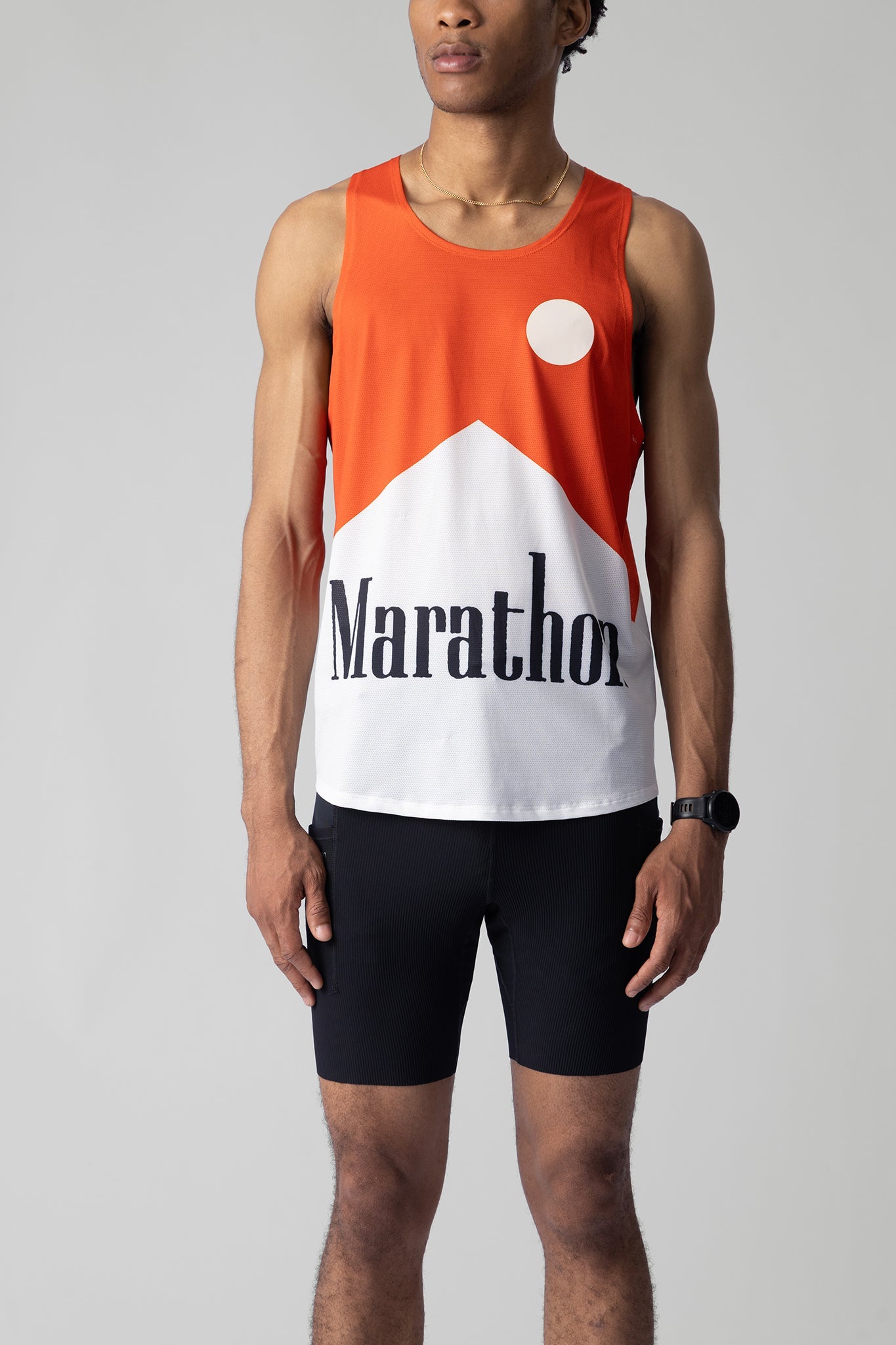PARTICIPATION MARATHON RED V2 SINGLET - GROGROCERY