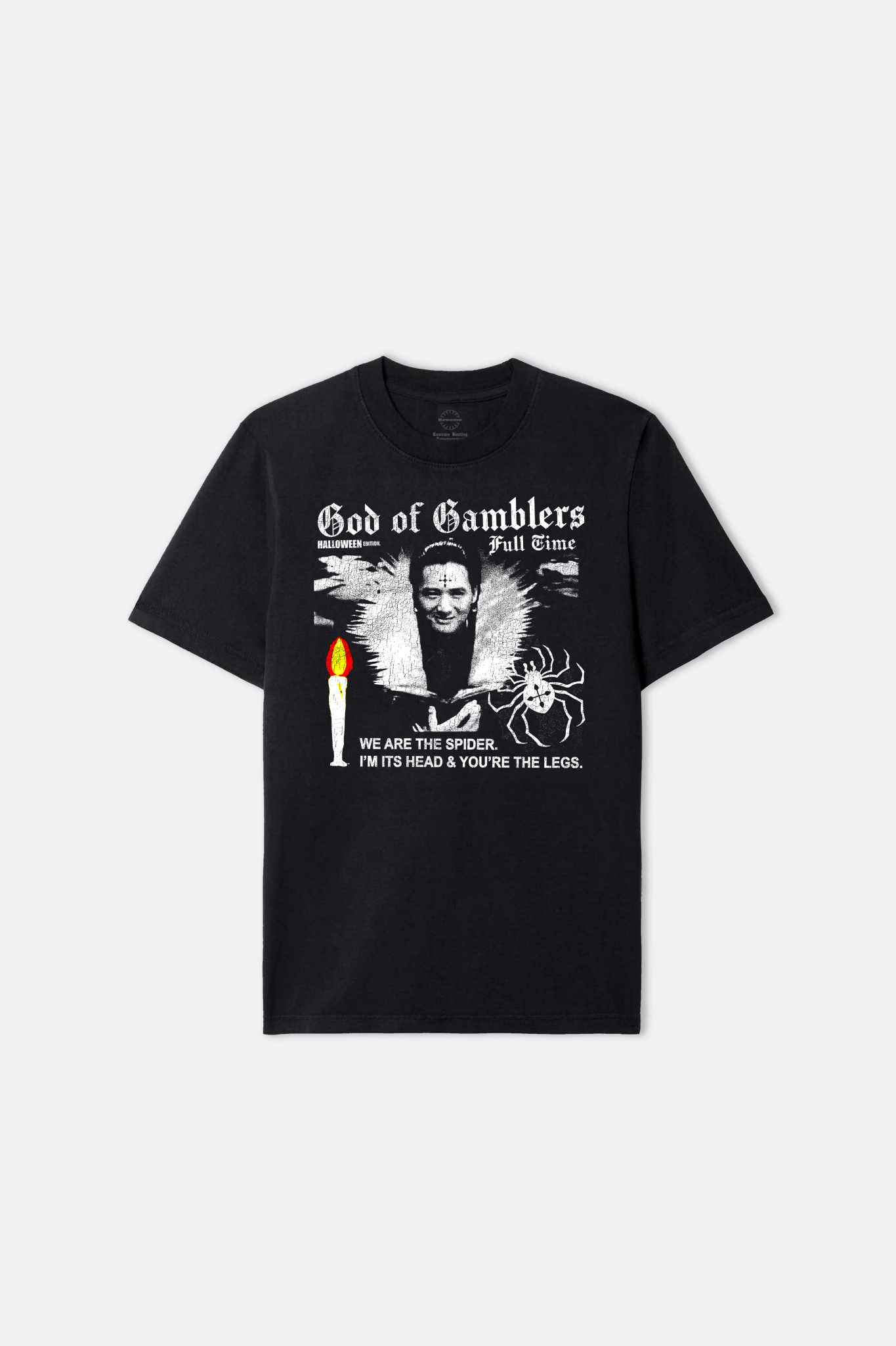 RAWEMOTIONS FULL TIME GAMBLERS TEE/ BLACK - GROGROCERY