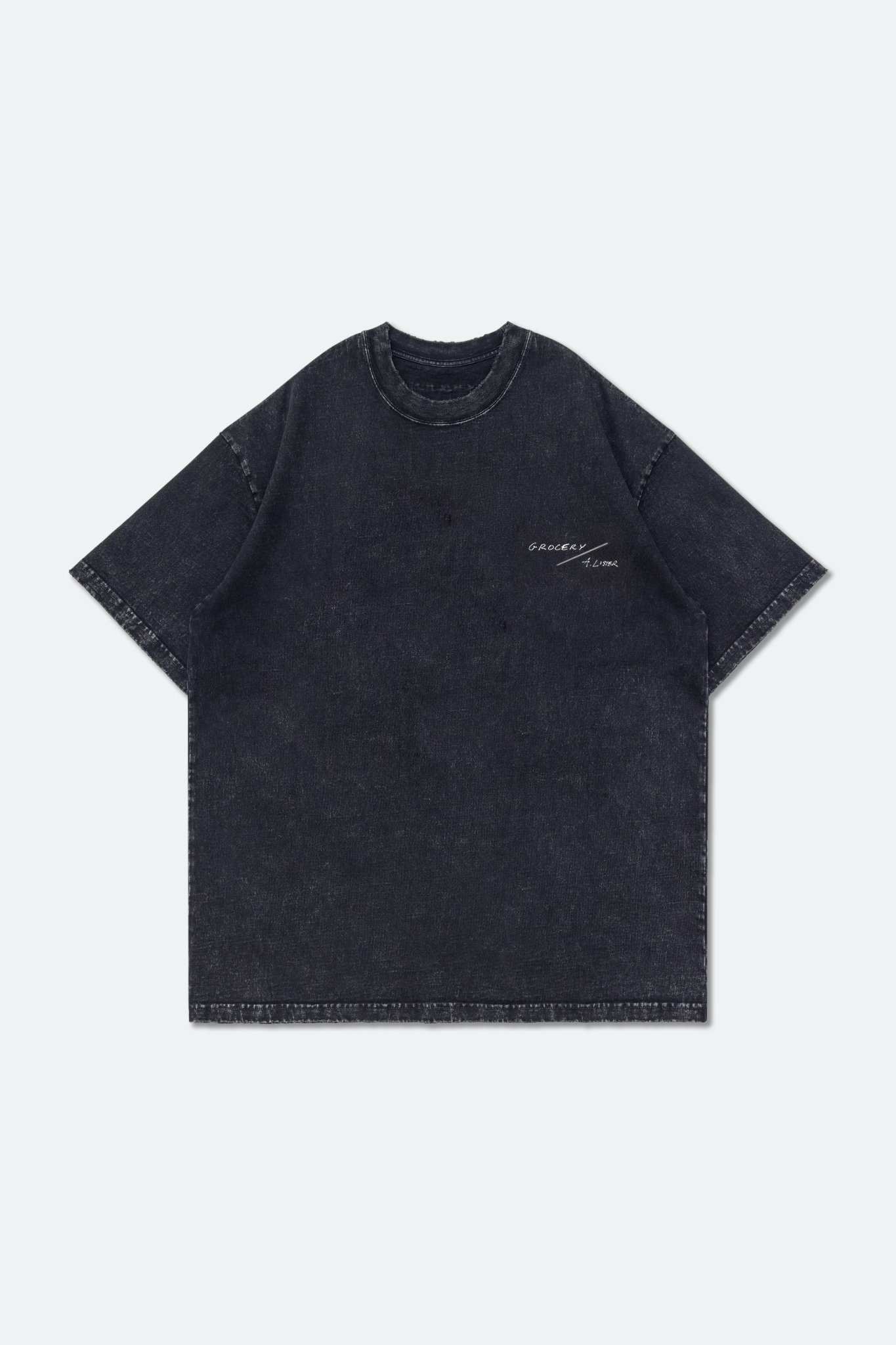 GROCERY PIXEL RED BOOTS WASHED TEE/ BLACK