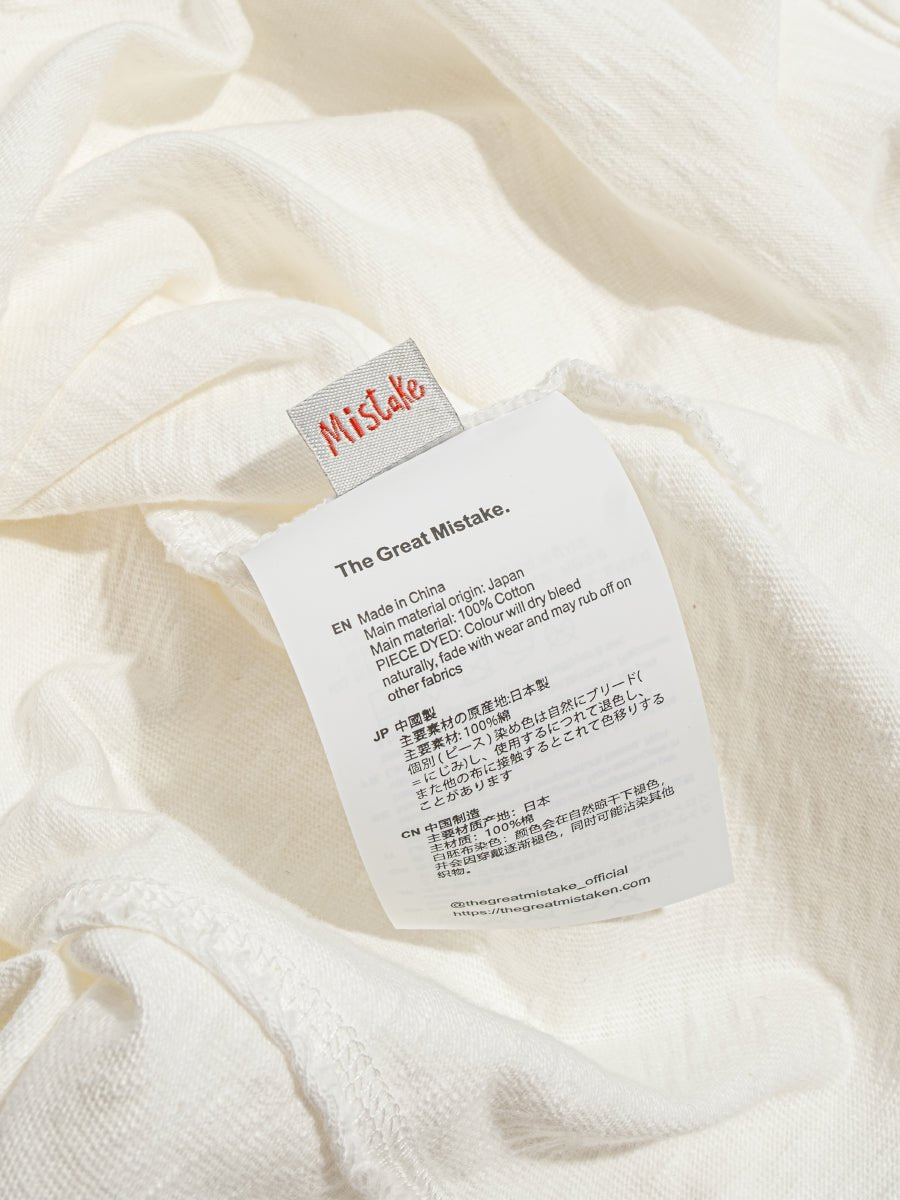 THEGREATMISTAKE. OLD VINTAGE JERSEY/ WHITE - GROGROCERY