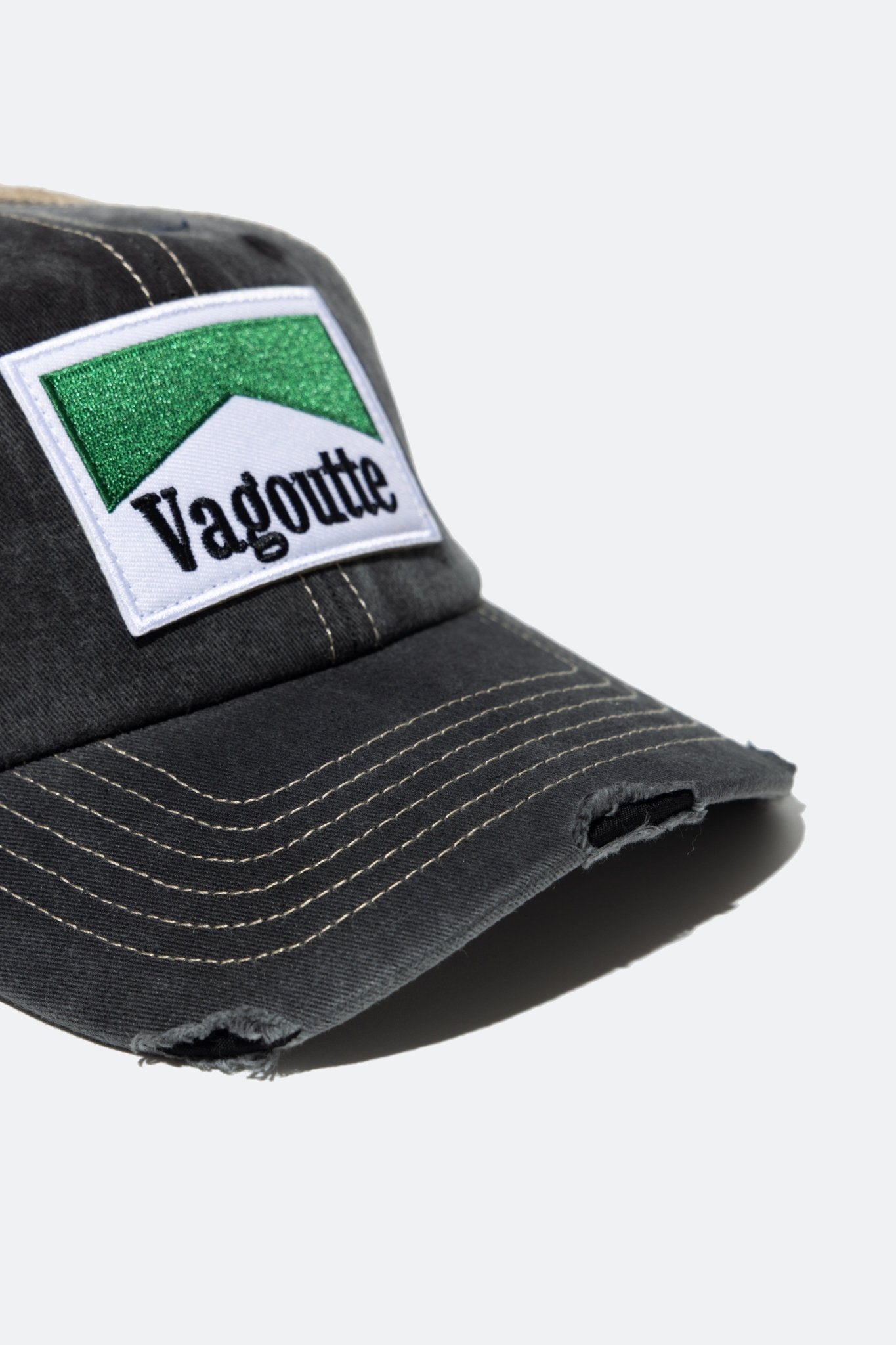 vague.drip vg002 cig cap/ stonewashed black - GROGROCERY