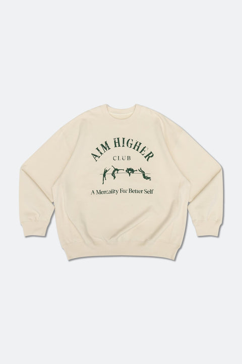 Aim Higher Club Light Sweater/ Cream - GROGROCERY