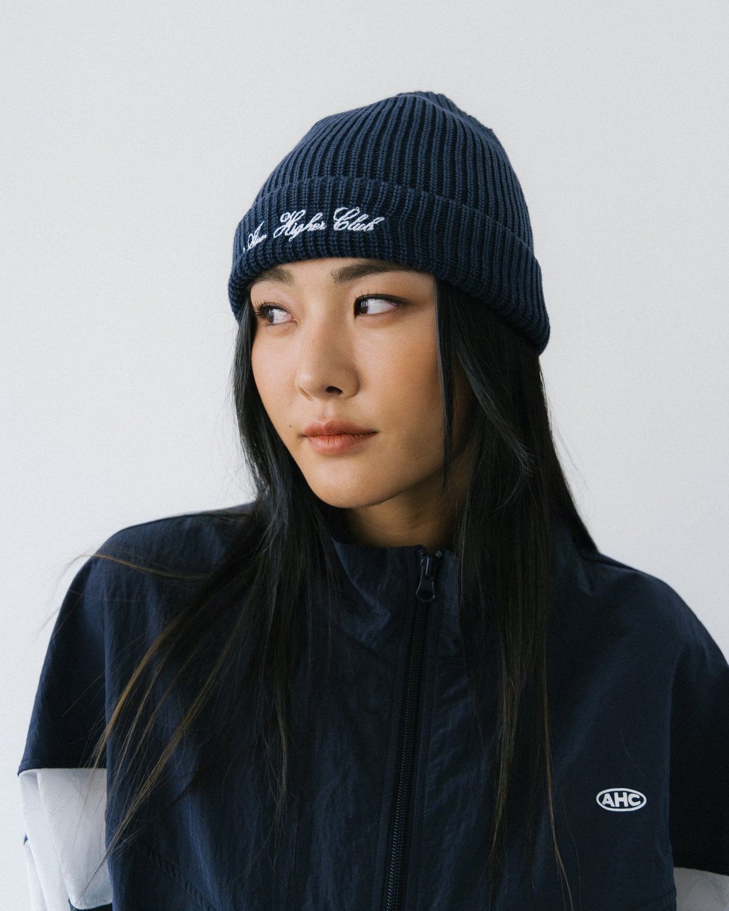 Aim Higher Club Washed Beanie/ Washed Navy - GROGROCERY