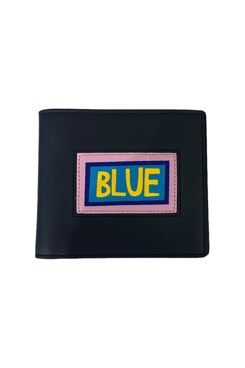 Fendi Vocabulary Blue Bi-Fold Wallet - GROGROCERY