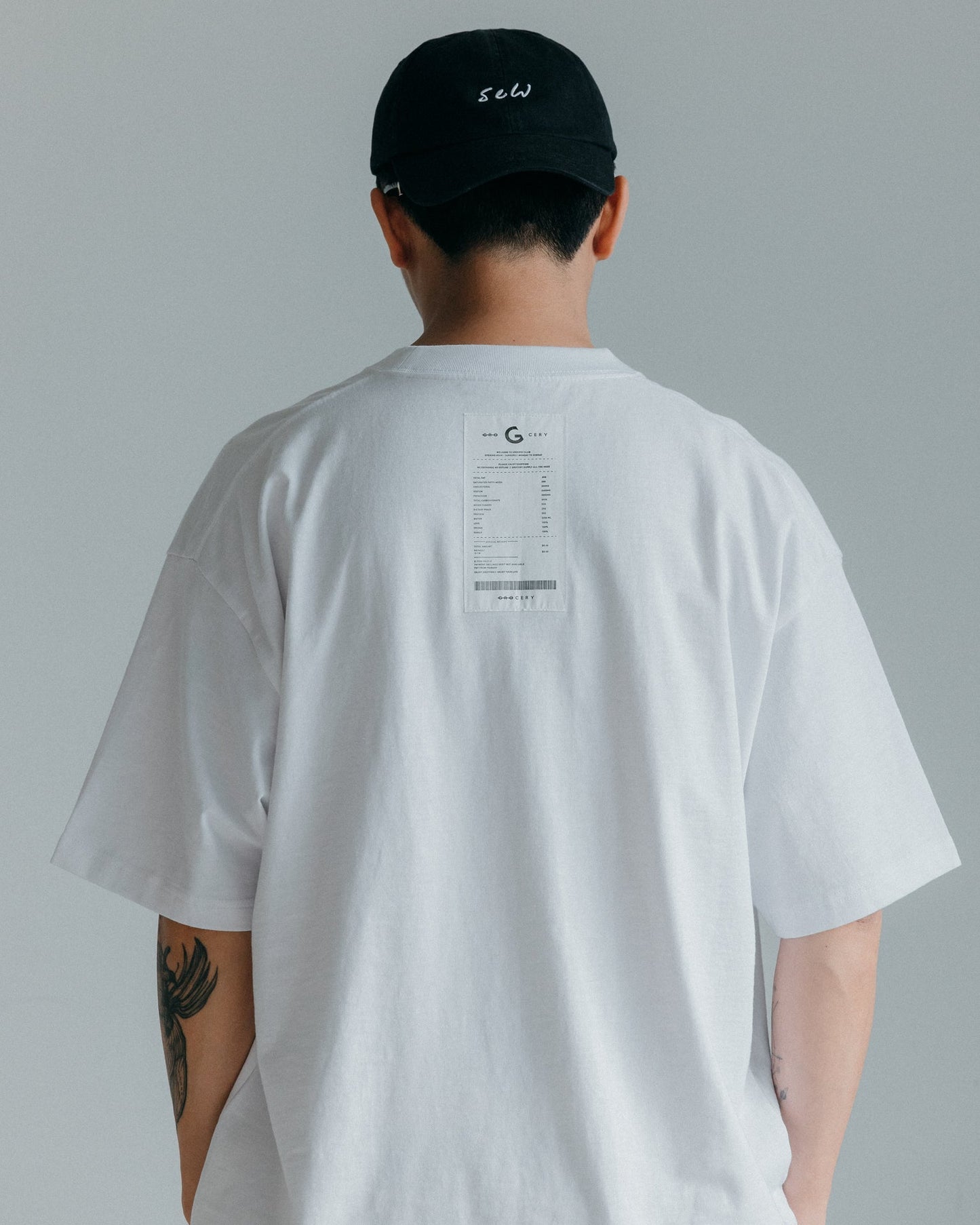 GROCERY SS24 TEE-001 INVOICE/ WHITE - GROGROCERY