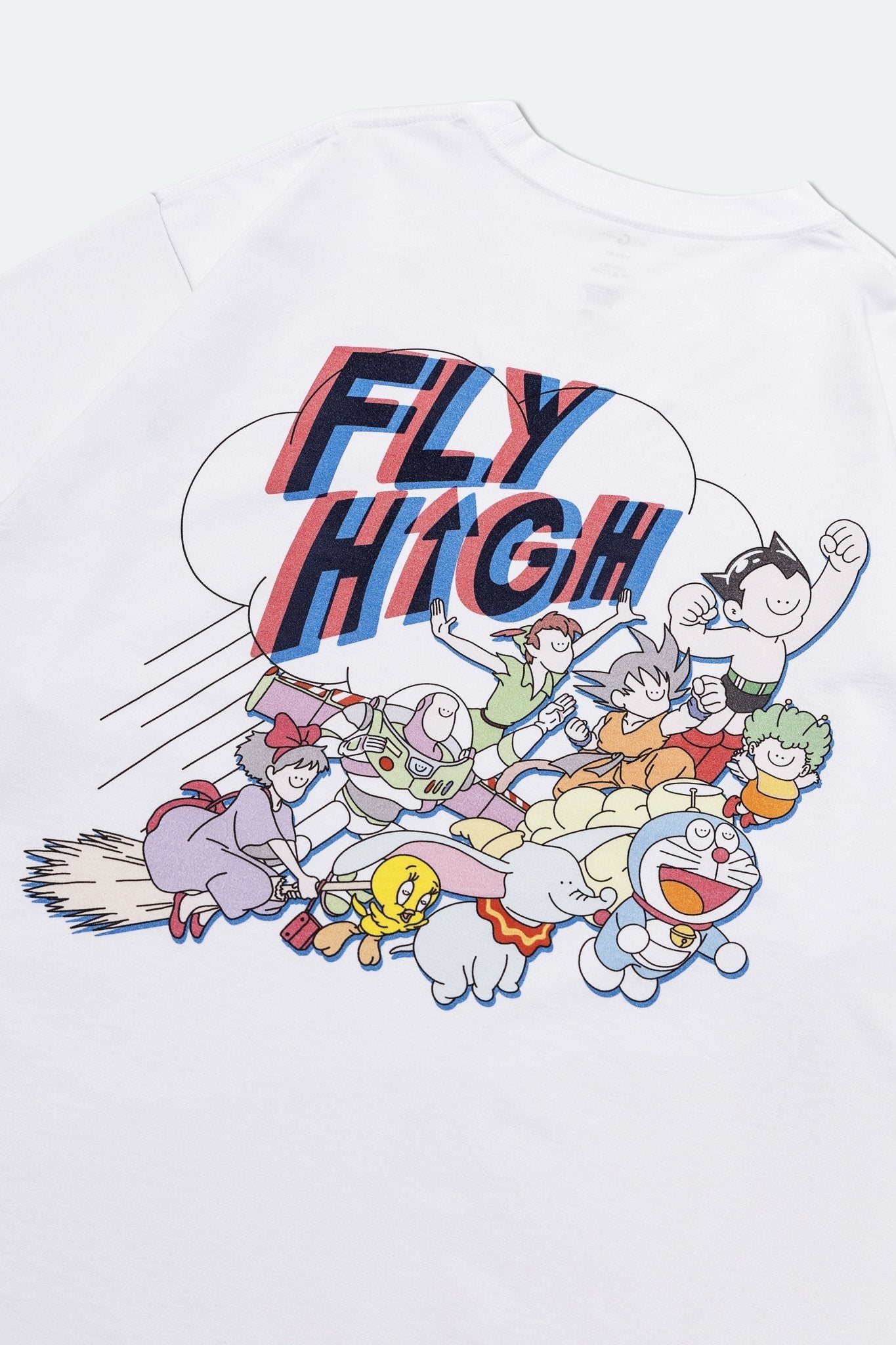 GROCERY TEE-043 FLY HIGH WHITE TEE by 2timesperday - GROGROCERY