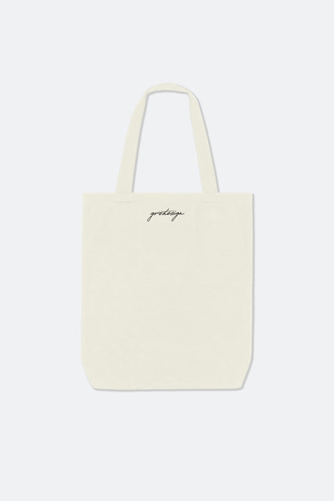 Grodesign - Persevere Cream White Tote by MissQuai - GROGROCERY