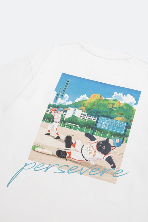 Grodesign - Persevere White Tee by MissQuai - GROGROCERY