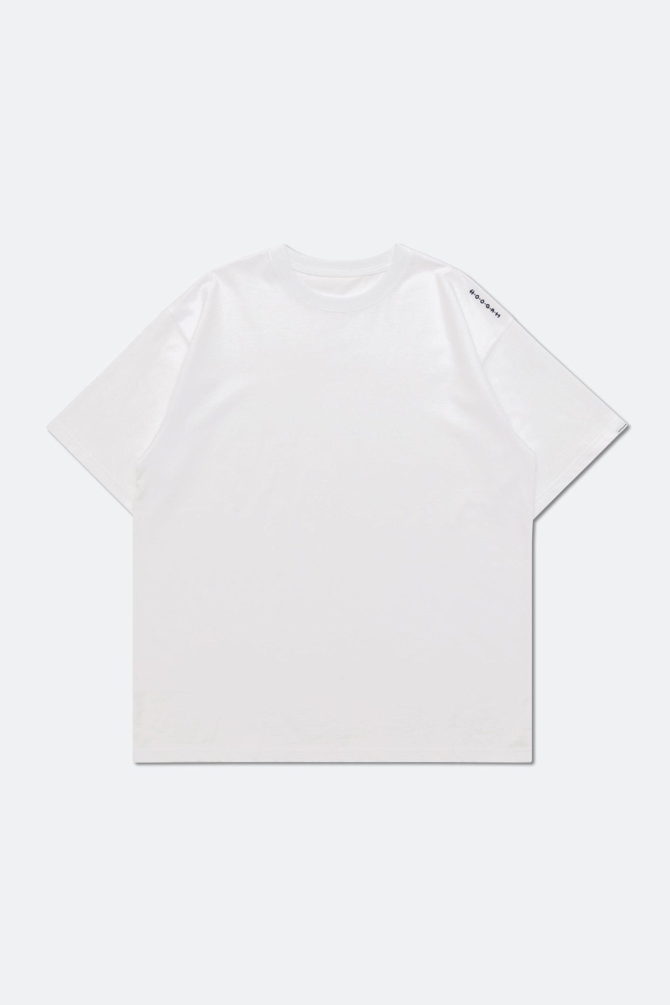 HOOGAH Embroidery balloon tee/ WHITE - GROGROCERY