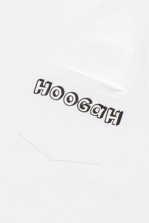 HOOGAH Hand writing tee/ WHITE - GROGROCERY
