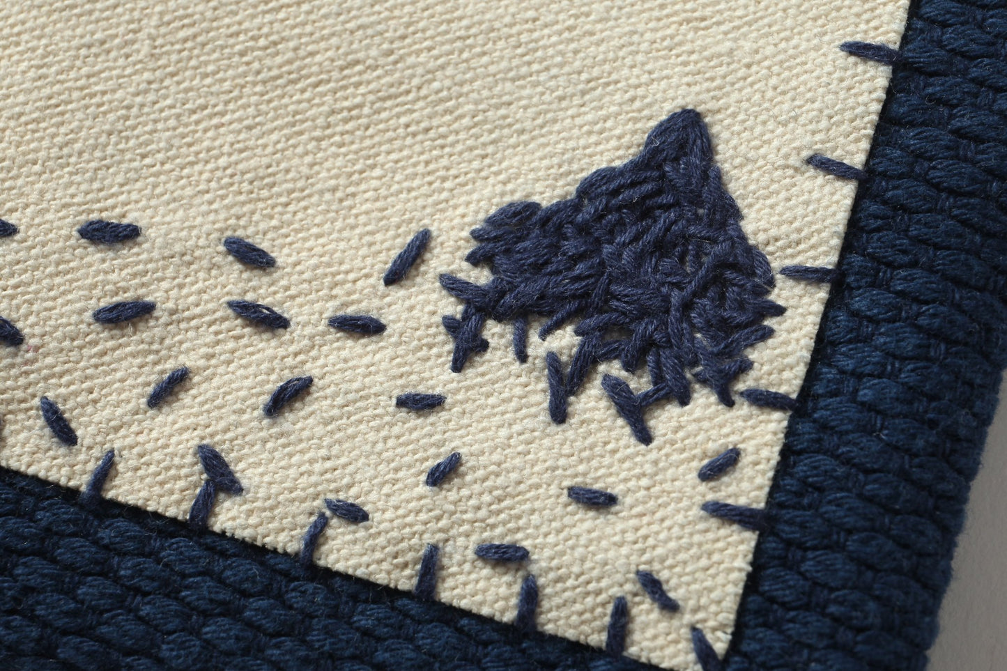 M.ATO【YAMA】Sashiko Coin Purse - GROGROCERY