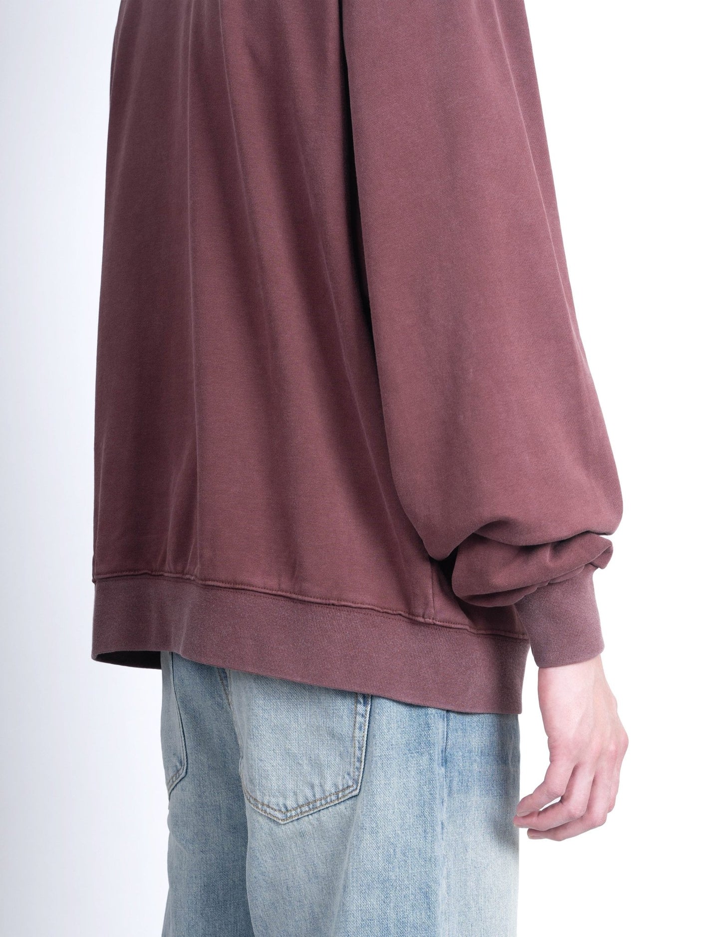 THEGREATMISTAKE. WASHING HOODIE/ BURGUNDY - GROGROCERY