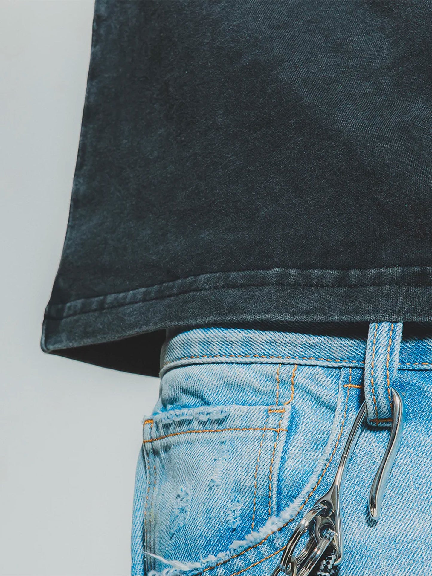 THEGREATMISTAKE. WASHING LOGO T-SHIRT/ BLACK - GROGROCERY