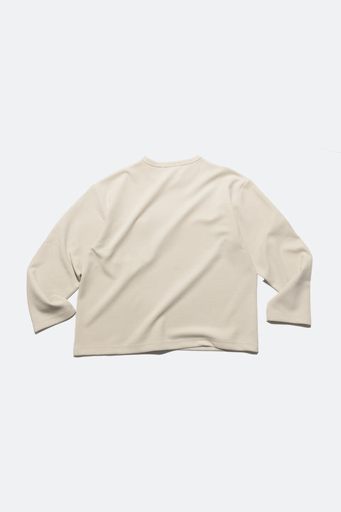 (empty) manual co. waffle pocket L/S tee/ beige